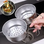 Mir de crépine d&rsquo;évier en acier inoxydable, égouttoirs d&rsquo;évier de cuisine, support de paniers de rangement éponge Regina, support de proximité sèche