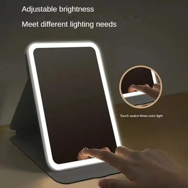 Miroir de maquillage à écran tactile LED – vue 3