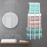 Porte-serviettes mural porte-tour de bain pour salle de… – vue 6
