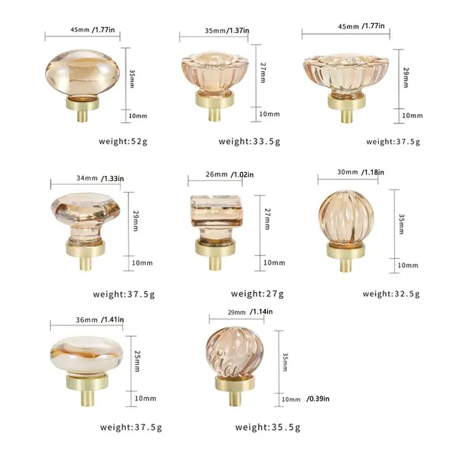 Cristal diamant armoires de cuisine meubles poignée… – vue 6