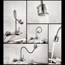 Robinet de cuisine mural en acier inoxydable – vue 3