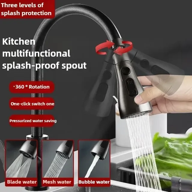 360 ° Robinet de cuisine rotatif taille mince pressurisé… – vue 2