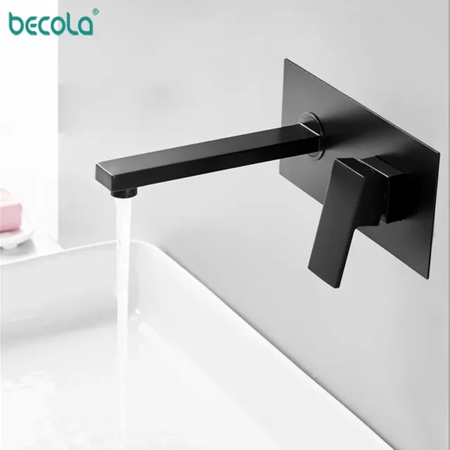 BECOLA Noir Style 256 Laiton Noir Bassin Mural ancités… – vue 2