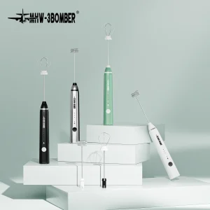 Mousseur à lait électrique MHW-3BOMBER, fouet Portable Rechargeable, mélangeur de boissons, mousseur pour Lattes Cappuccino