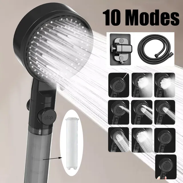 Pommeau de douche à 10 pulvérisations