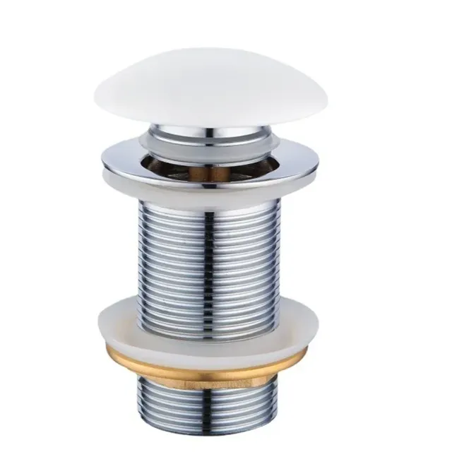 Bonde lavabo clicclac capuchon céramique blanc mat corps… – vue 2