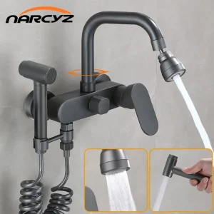 Cuisines en laiton dans le mur Combinaisons d&rsquo;eau chaude et froide Vadrouille de ark délégations d&rsquo;évier avec XT-262 de odorpulvérisateur