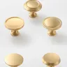 Bouton de porte d'armoire en laiton brossé – vue 2