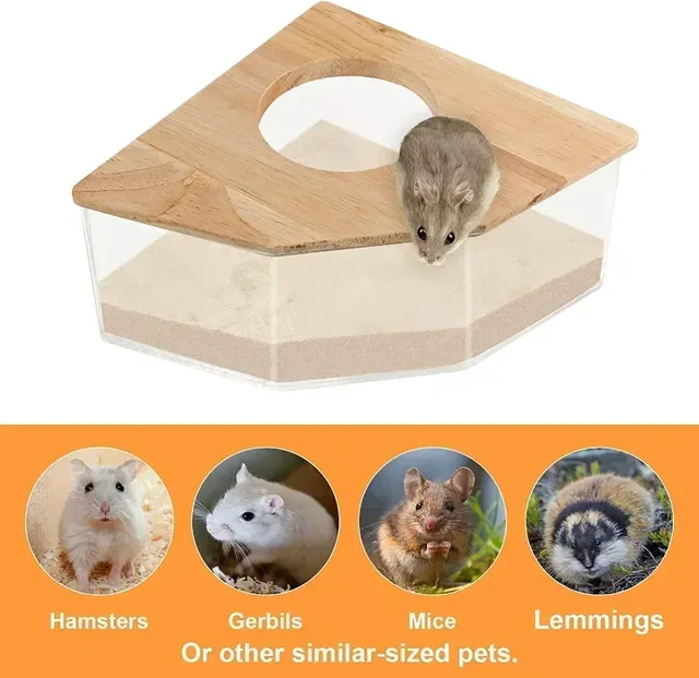 Boîte à sable pour salle de bain pour Hamster