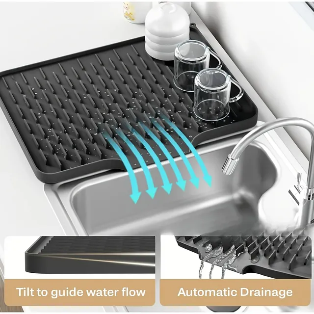 Tapis de vidange pour évier de cuisine et comptoir en… – vue 2