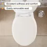 Siège de toilette rond à fermeture douce – vue 5