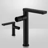 Robinet mitigeur de lavabo de salle de bains poli noir… – vue 3