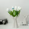 Vase en céramique bras de main Bouquet de paume… – vue 4