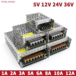 Alimentation à découpage AC-DC 220V à 5V 12V 24V, 5V 12V 24V 36V 1A 2A 3A 5A 10A 15A 220V à 5 12 24V, transformateur