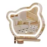Miroir de salon en verre lumière LED mur grand cercle… – vue 6