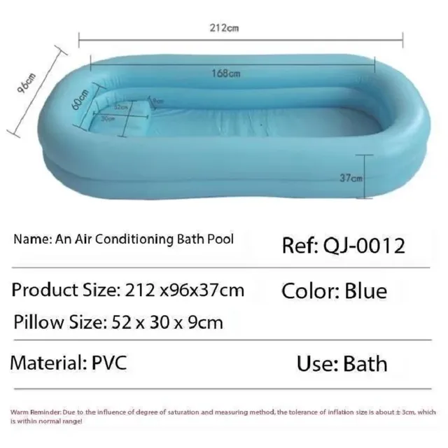Baignoire gonflable en PVC pour soins médicaux à domicile – vue 4
