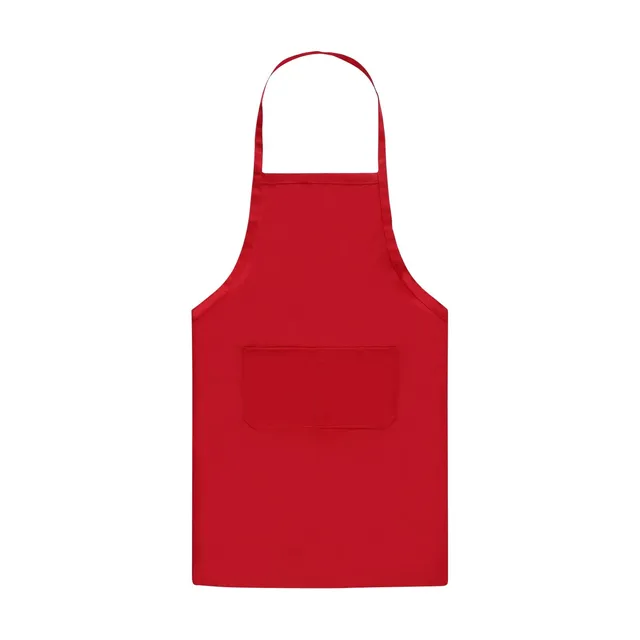 Tablier uni pour femmes et hommes avec doubles poches