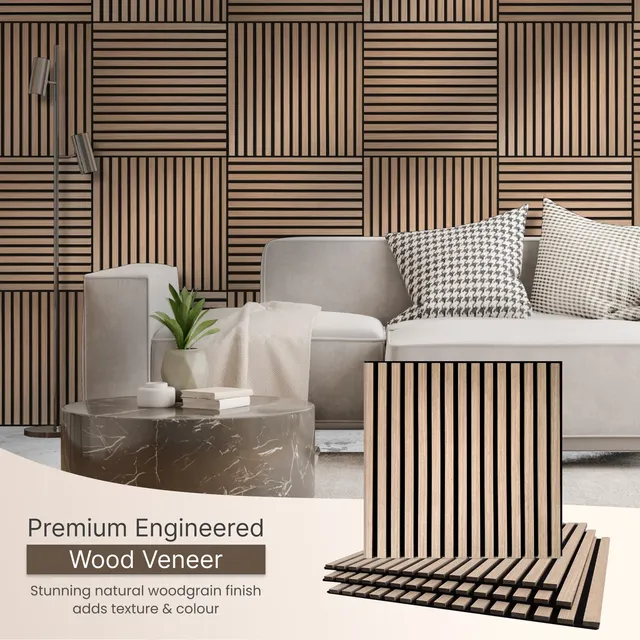 Panneau acoustique en bois 600x600mm – vue 4