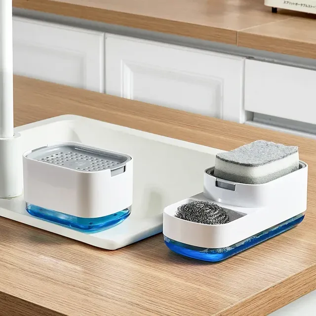 Distributeur de savon à vaisselle Portable 2 en 1 – vue 2