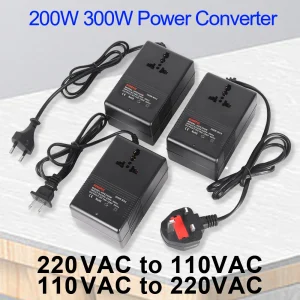 Convertisseur de tension 300W, transformateur abaisseur 220V à 110V, convertisseur de tension, adaptateur de voyage, onduleur de prise ue/US/UK Convertisseur de tension 300W, transformateur abaisseur 220V à 110V, convertisseur de tension, adaptateur de voyage, onduleur de prise ue/US/UK