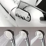 Pommeau de douche rehausseur argenté de style allemand – vue 3