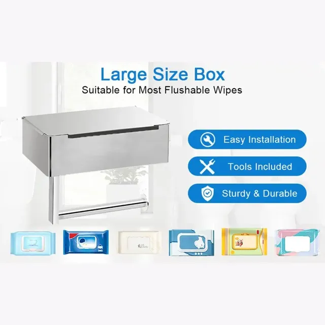 Porte-papier hygiénique avec étagère – vue 2
