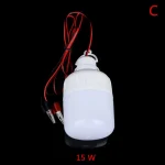 LED ampoule lampe de secours ampoule 12V cordon pince basse tension Spot ampoule Portable lampe pour salon chambre jardin cuisine