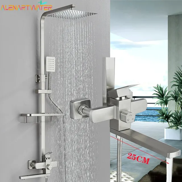HOShower-Système de douche à effet pluie mural – vue 2