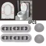 Pare-chocs d'arrêt de siège de toilette blanc – vue 4
