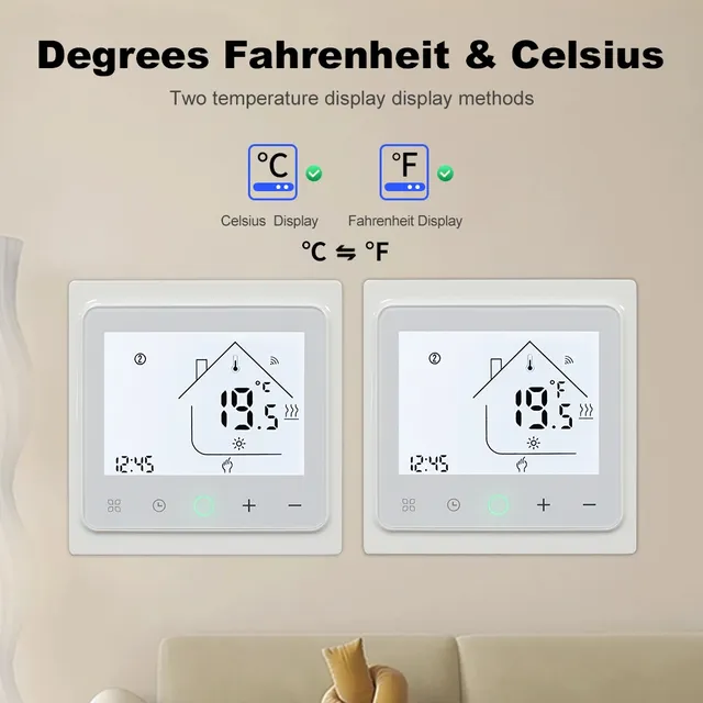 Thermostat WiFi intelligent Tuya pour chauffage… – vue 6