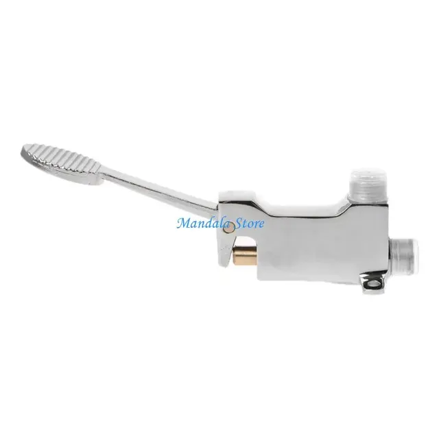 Robinetterie pédale commande pied inoxydable chromé… – vue 3