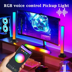 Barre lumineuse LED intelligente RVB, contrôle d&rsquo;application, 514up, musique, éclairage pour ordinateur, jeu, décoration de bureau, lampe colorée