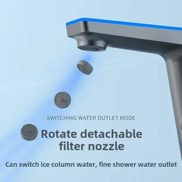 Robinet de lavabo à affichage de la température haut de… – vue 5