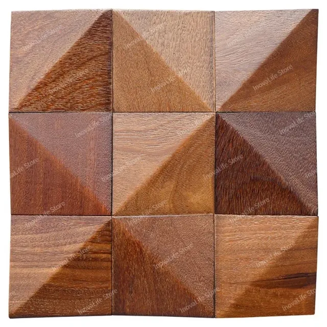 Triangle 3D en bois massif – vue 5