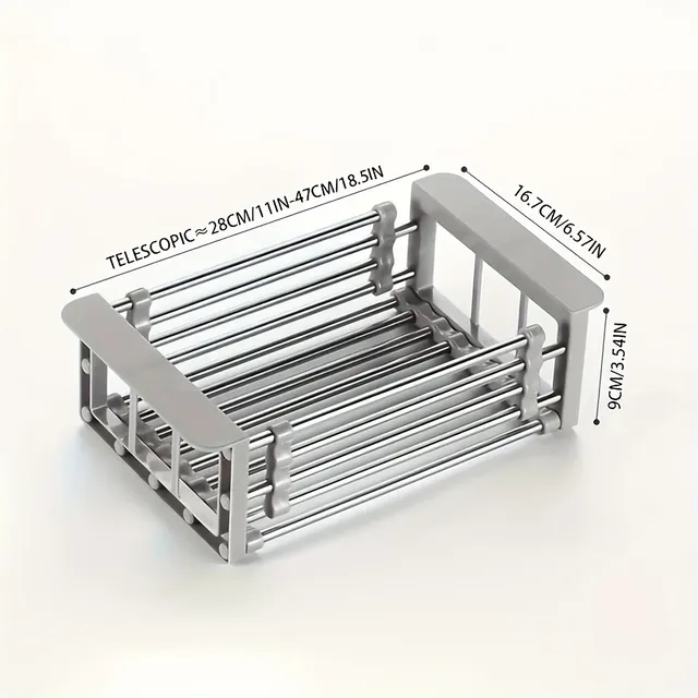 Égouttoir de cuisine extensible en acier inoxydable T1 – vue 6