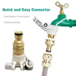Ensemble de connecteurs de robinet de tuyau en laiton 3 en 1, connecteur de robinet universel, Machine à laver, pistolet à eau, accessoire de connexion de tuyau d&rsquo;eau