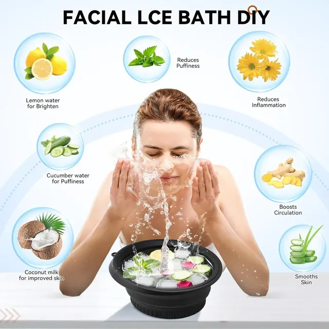 Bassin à glace pliable portatif en Silicone avec bac à… – vue 5
