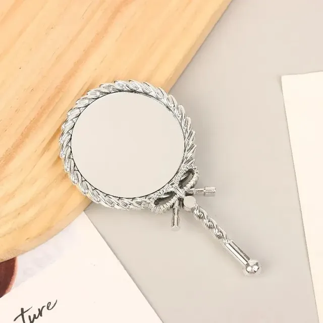 Miroir de maquillage à main rond miroir cosmétique… – vue 2
