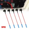 Adaptateur de Circuit supplémentaire, 5 pièces, robinet APM, Mini lame Micro 12V, support de boîte à fusibles de voiture, adaptateur ATM d&rsquo;assurance Motri automatique