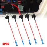 Adaptateur de Circuit supplémentaire, 5 pièces, robinet APM, Mini lame Micro 12V, support de boîte à fusibles de voiture, adaptateur ATM d&rsquo;assurance Motri automatique