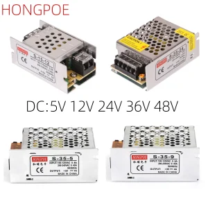 Alimentation électrique DC 5V 12V 24V 36V 48V, SMPS 5 12 24 36 48V AC-DC 220V à 5V 12V 24V 36 48V1A 2A 3A 5A 10A 20A 30A 40A 50A, moteur LED