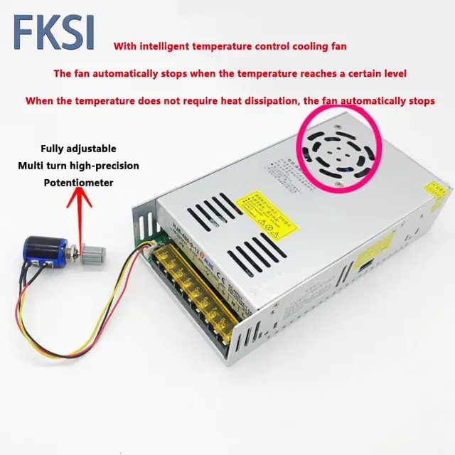 Alimentation à découpage réglable AC-DC 5V 12V 24V 36V… – vue 3