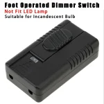 Joli de variateur à commande au pied, gamme complète, interrupteur de commande de glissière en ligne, lampe de sol, lumière LED, ampoule inescente, contrôleur de gradation LED