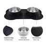 Double bol antidérapant pour chien avec tapis en Silicone – vue 4
