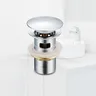 Bonde lavabo vidage poussoir laiton chromé bouchon plat… – vue 4