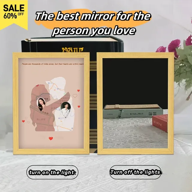 Peinture lumineuse miroir LED personnalisée