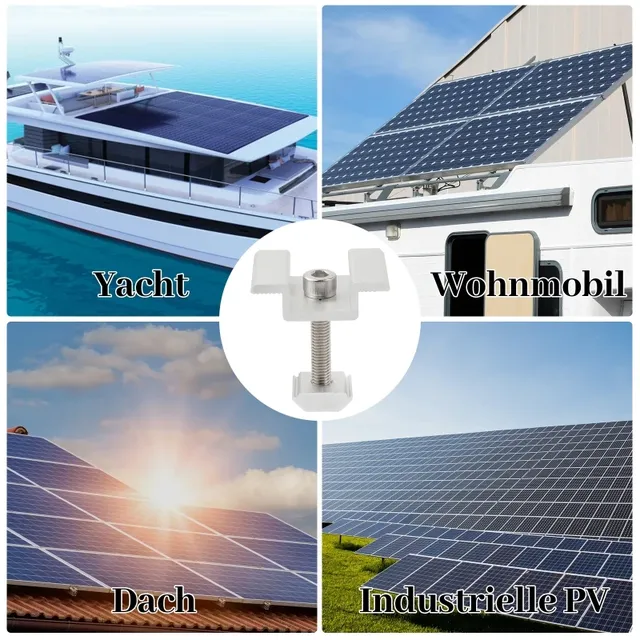 Lot douze pinces centrales panneaux solaires serrage… – vue 4