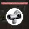Bras de douche tuyau inférieur pomme de douche murale… – vue 4