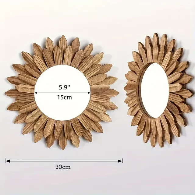 Miroir mural en bois – vue 6