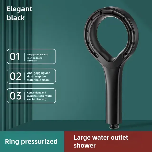 Pommeau de douche à suralimentation circulaire de douche… – vue 5